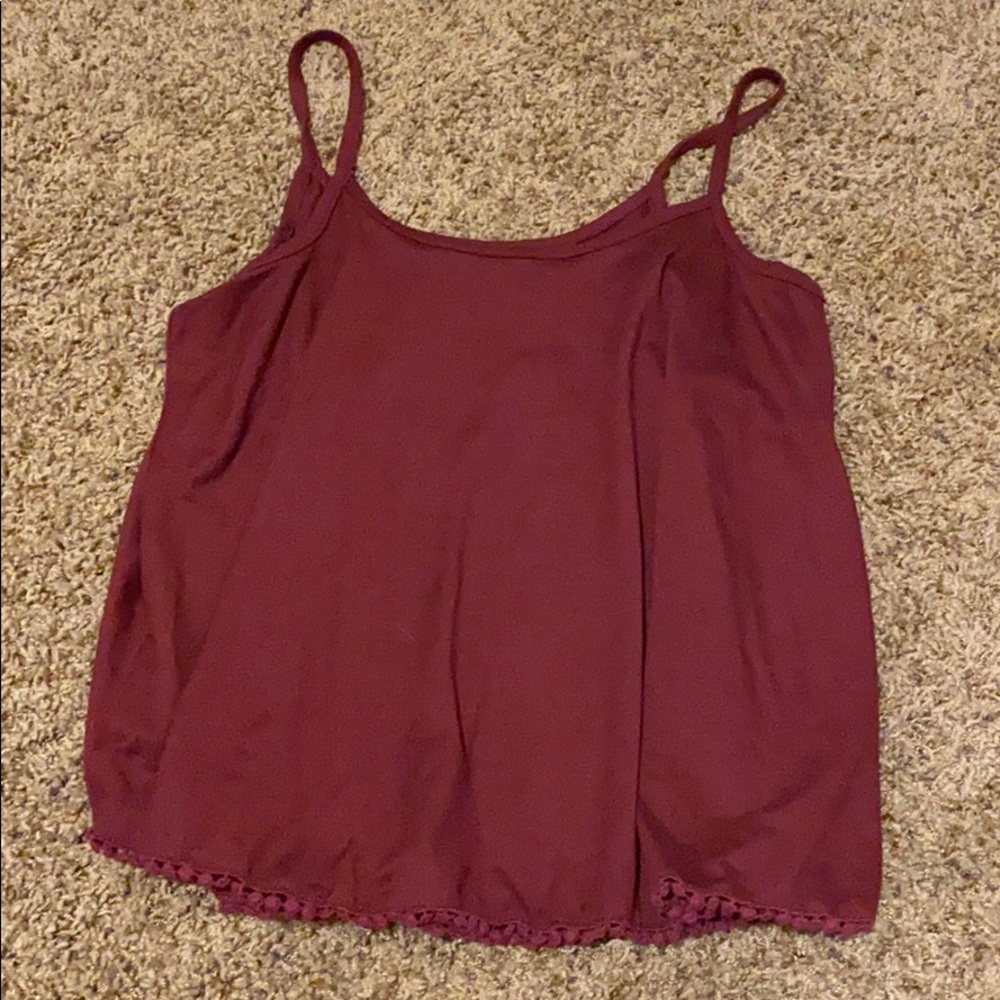 Maroon tank top